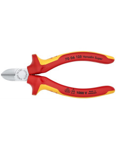 Knipex Клещи диагонални резачки, хромирани, VDE 1000V жълто-червена ръкохватка 125мм, - K7006125 - Цена | LEDs4economy 2