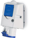 Scame Промишлен комбиниран контакт 2P+Е 32A+шуко IP54 серия Optima Combi - 513.3253-DF - Цена | LEDs4economy