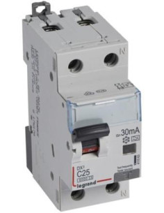 Legrand ДТЗ комбинирана DX3 1P+N 25A крива C 30mA тип A 10kA 2 мод. - 411063 - Цена | LEDs4economy
