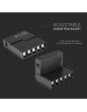 V-TAC 5x2W Магнитен Линеен Спот 4000K Черен 24V - 7963 - 7