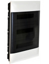 Legrand Табло за скрит монтаж в гипсокартон 3x18 мод. Practibox S с прозрачна врата и Н и РЕ клеми - 137178 - Цена | LEDs4econom