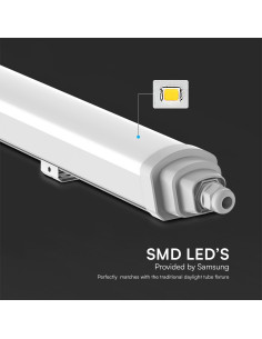 V-TAC LED Влагозащитено тяло SAMSUNG Чип GT Серия 600mm 18W 6000K - 23392 - Цена | LEDs4economy 2