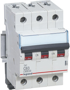 Legrand Автоматичен прекъсвач TX3 3P 63A крива С 6kA - 403551 - Цена | LEDs4economy