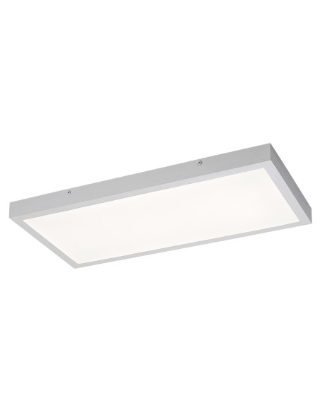 Damek2, indoor ceiling lamp, white metal lamp with white plastic shade, 24W, with shade: 1750lm, without shade: 2400lm, 4000K