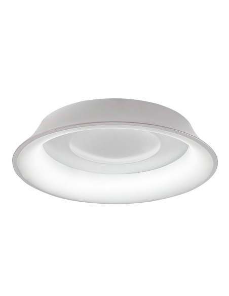 Veller, indoor ceiling lamp, white metal lamp with white acryl shade, 36W, with shade: 2500lm, without shade: 3000lm, 3000,40