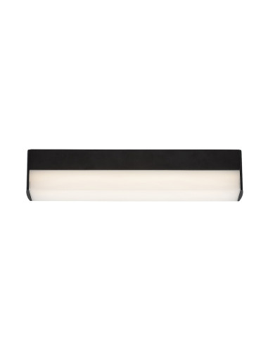 Band2, indoor cabinet light, black aluminium lamp with white plastic shade, 7W, with shade: 470lm, without shade: 570lm, 4000