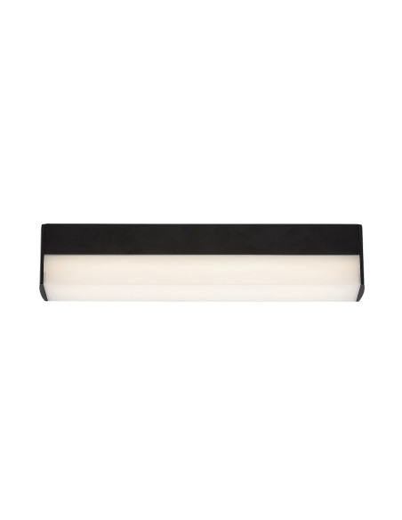 Band2, indoor cabinet light, black aluminium lamp with white plastic shade, 7W, with shade: 470lm, without shade: 570lm, 4000