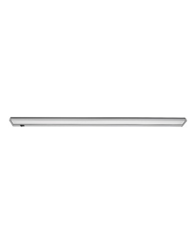 Easylight2, indoor cabinet light, silver aluminium lamp with white plastic shade, 10W, with shade: 750lm, without shade: 900l