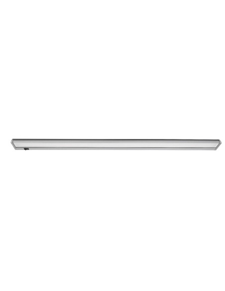 Easylight2, indoor cabinet light, silver aluminium lamp with white plastic shade, 10W, with shade: 750lm, without shade: 900l