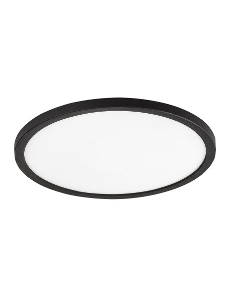 Gonzalo, indoor ceiling lamp, black plastic lamp with white plastic shade, 36W, with shade: 2750lm, without shade: 4000lm, 30