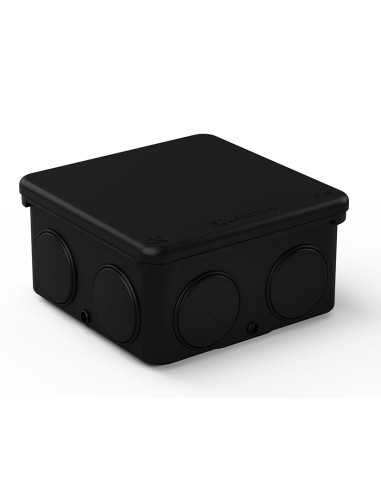 Разклонителна кутия открит монтаж 67x67x38мм IP55 цвят Черен PO DUROSOL Kouvidis