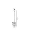 Rabalux Veness Висящи осветителни тела IP20 E27 1x MAX 40W K 72254 - 5