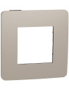 SE Лицева рамка 1х цвят Капучино / Антрацит Unica Studio Color  /до изчерпване/ - NU280228