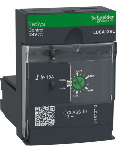 SE Моторен пускател TeSys U 3P 0.25kW (12A AC-3) с термична защита 0.35…1.4A 24V DC - LUCA1XBL - Цена | LEDs4economy