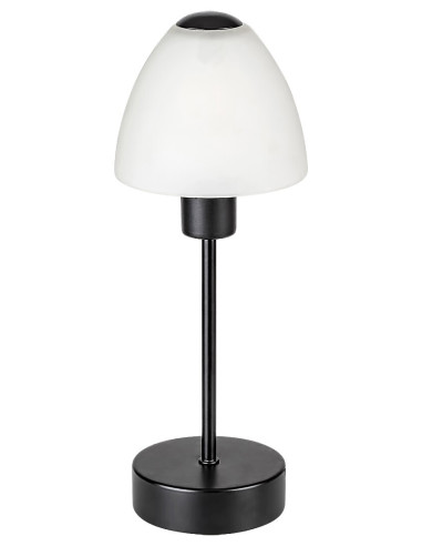 Lydia, нощна лампа, E14 1x MAX40W, мат черно,H32,5
