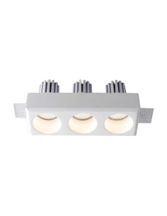 V-TAC 3xGU10 Гипсова Отливка Кръг Бяла - 6776 - Цена | LEDs4economy