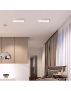 V-TAC 3xGU10 Гипсова Отливка Кръг Бяла - 6776 - Цена | LEDs4economy 2