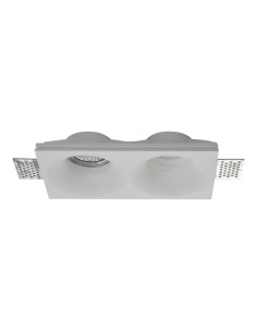 V-TAC 2xGU10 Гипсова Отливка Кръг Бяла - 6763 - Цена | LEDs4economy