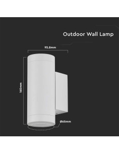 V-TAC GU10 Корпус Кръг Бял - 2970 - Цена | LEDs4economy 2