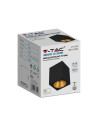 V-TAC Външен Корпус GU10 Квадрат Черен - 6693 - 2
