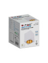 V-TAC Външен Корпус GU10 Квадрат Бял - 6692 - 4