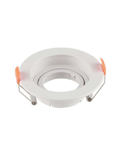V-TAC GU10 Корпус Кръг Бял - 6658 - Цена | LEDs4economy