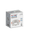 V-TAC GU10 Корпус Кръг Бял - 6658 - 3