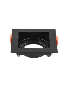 V-TAC GU10 Корпус Квадрат Черен - 6657 - Цена | LEDs4economy