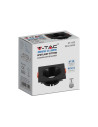 V-TAC GU10 Корпус Квадрат Черна Рамка с Черен Рефлектор - 6652 - 6