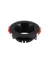 V-TAC GU10 Корпус Кръг Черна Рамка с Черен Рефлектор - 6646