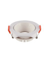 V-TAC GU10 Корпус Кръг Бяла Рамка с Бял Рефлектор - 6644