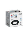 V-TAC GU10 Корпус Кръг Черен - 6641 - 7