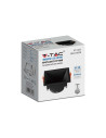 V-TAC GU10 Корпус Квадрат Черен - 6639 - 6