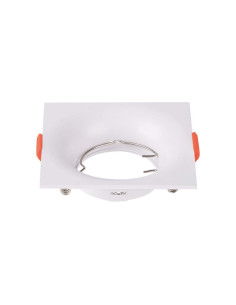 V-TAC GU10 Корпус Квадрат Бял - 6634 - Цена | LEDs4economy