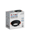 V-TAC GU10 Корпус Кръг Черен - 6633 - 4