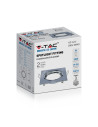 V-TAC GU10 Фитинг Квадрат Хром 2бр./опаковка - 8943 - 2