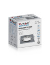 V-TAC GU10 Фитинг Квадрат Сатен Никел 2бр./опаковка - 8942 - 5