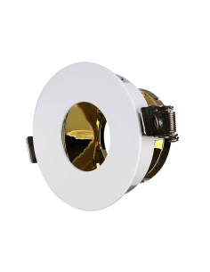 V-TAC GU10 Отливка Кръг Бяло+Златно - 3158 - Цена | LEDs4economy 2