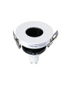 V-TAC GU10 Отливка Кръг Бяло+Черно - 3157 - 3