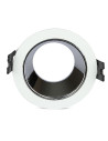 V-TAC GU10 Отливка Кръг Бяло+Хром - 3156