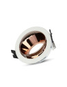 V-TAC GU10 Отливка Кръг Бяло+Розово Златоно - 3155 - 3