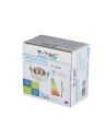 V-TAC GU10 Отливка Кръг Бяло+Розово Златоно - 3155 - 6