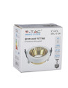 V-TAC GU10 Отливка Кръг Бяло+Златно - 3154 - 12