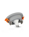 V-TAC GU10 Гипсова Отливка Сива Кръг Хромиран Ринг - 3128 - 3