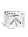 V-TAC 3 x GU10 Стенна Лампа Бяло Тяло - 7982 - 2