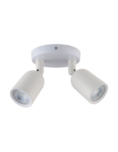 V-TAC 2 x GU10 Стенна Лампа Бяло Тяло - 7981 - Цена | LEDs4economy