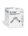 V-TAC 2 x GU10 Стенна Лампа Бяло Тяло - 7981 - 2