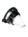 V-TAC GU10 Корпус Луна Квадрат Черно + Черно - 8598 - 7