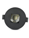 V-TAC GU10 Корпус Луна Квадрат Черно + Черно - 8598 - 3