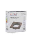 V-TAC GU10 Корпус Луна Квадрат Регулируема Бронз - 8582 - 7